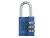 Abus 145/30 Blue Combination Aluminium Padlock 46577