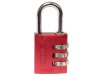 Abus 145/30 Red Combination Aluminium Padlock 46578