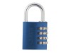 Abus 145/40 Blue Combination Aluminium Padlock 49523