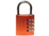 Abus 145/40 Orange Combination Aluminium Padlock 49527