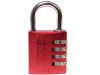 Abus 145/40 Red Combination Aluminium Padlock 48829