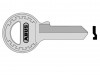 Abus 65/40+45 Old Key Blank