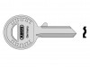 Abus 24-41-885 Right Hand 4 Pin Key Blank