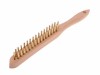 Faithfull 680/B2 Brass Wire Scratch Brush - 2 Row