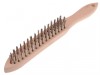 Faithfull 680/S3 Heavy-Duty Stainless Steel Scratch Brush - 3 Row