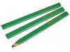 Faithfull Carpenters Pencils Pack of 3 - Green / Hard