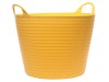 Faithfull Heavy-Duty Polyethylene Flex Tub 28 Litres Yellow