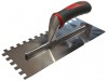 Faithfull Soft Grip Notched Trowel Stainless Steel 13 x 4 1/2in