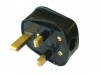 Faithfull Power Plus Black Rubber Plug 230 Volt 13a