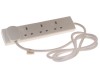 SMJ B4w2mp Extension Lead 4 Way 13a 2m