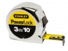 Stanley Micro Powerlock Tape 3m / 10ft (crd)033523