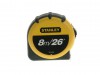 Stanley pocket tape 8m/26ft 25mm carded 0-30-656