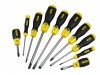 Stanley Cushion Grip Screwdriver Set Flared /Phillips 10pce