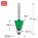 TREND C138CX1/4TC GUIDED BEVEL 75 DEG X 22.9MM DIA   