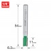 TREND C006BX1/4TC TWO FLUTE 6.3MM DIA X 11MM CUT